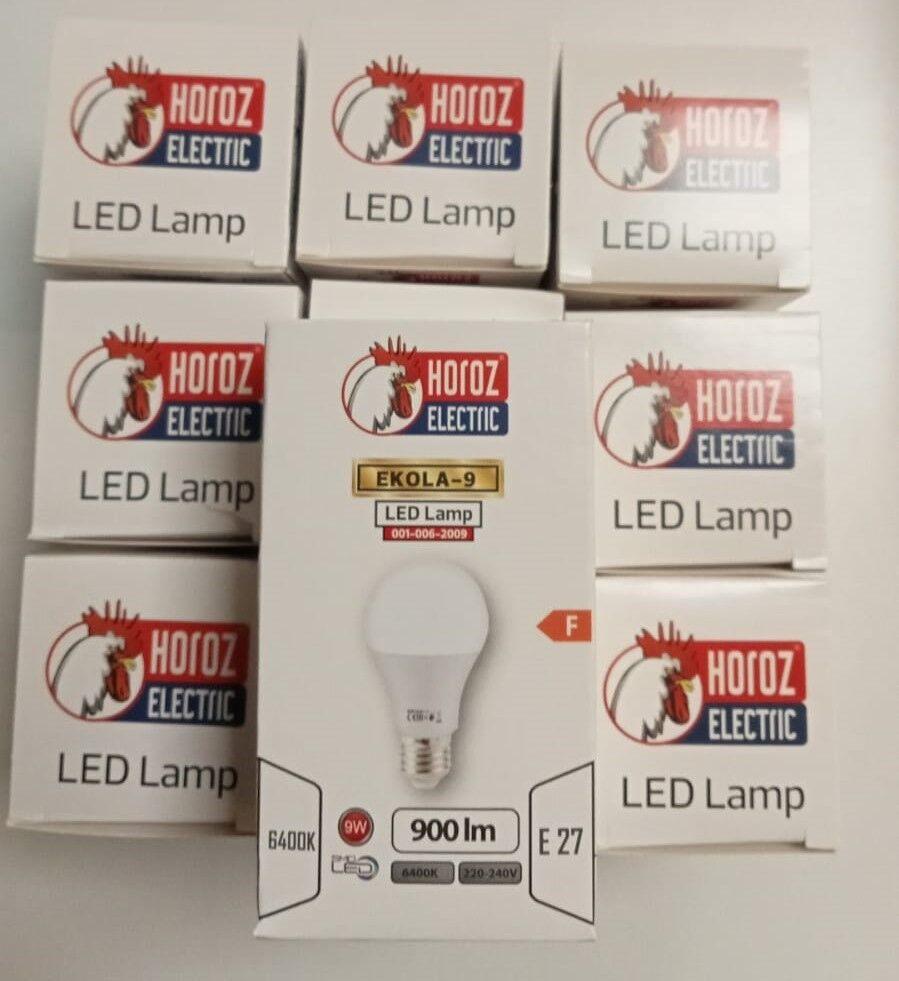 HOROZ EKOLA-9W BEYAZ LED AMPUL  10 LU PAKET