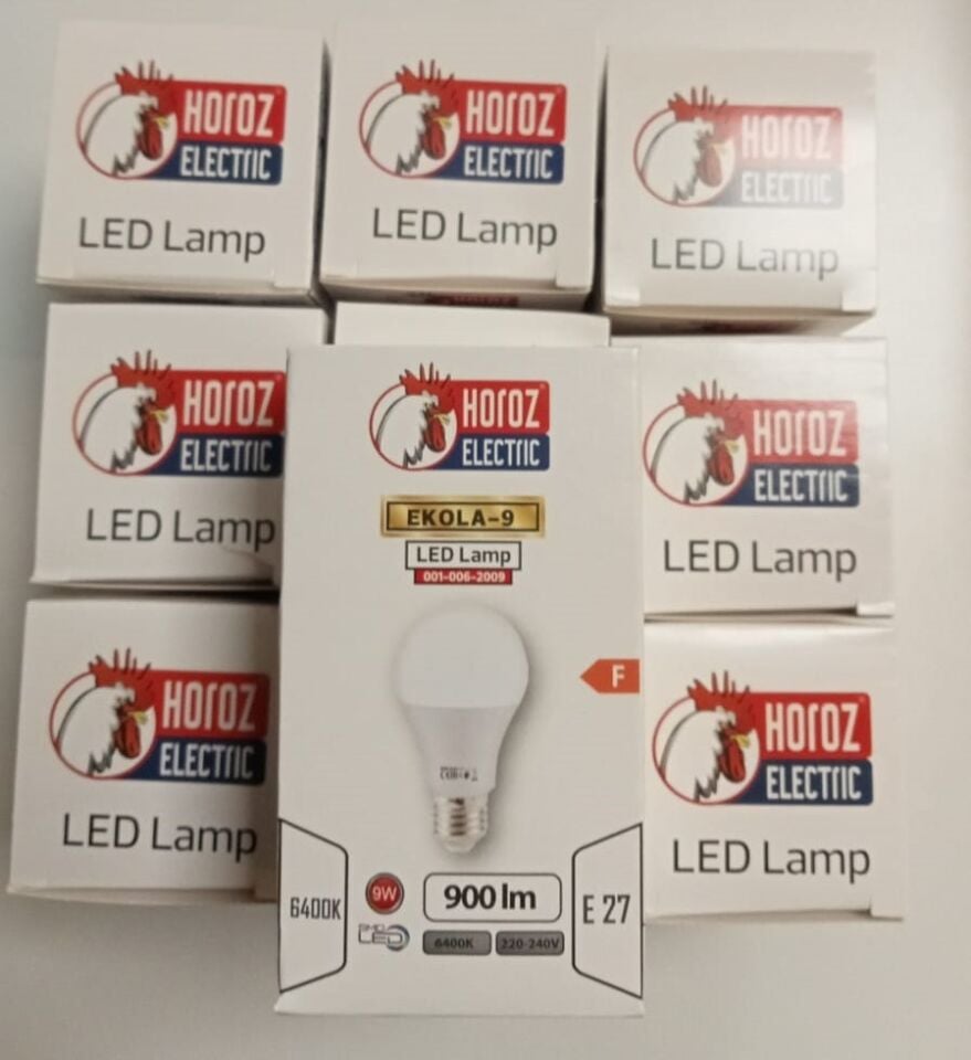 HOROZ EKOLA-9W BEYAZ LED AMPUL  10 LU PAKET