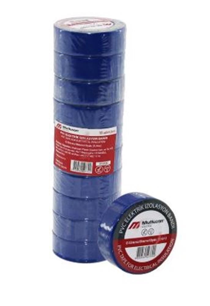 MUTLUSAN İZOLE BANT PVC MAVİ 10*19