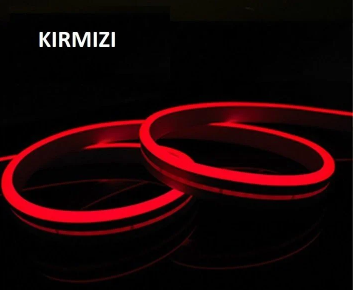 CATA KIRMIZI NEON LED (12V) 50 METRE
