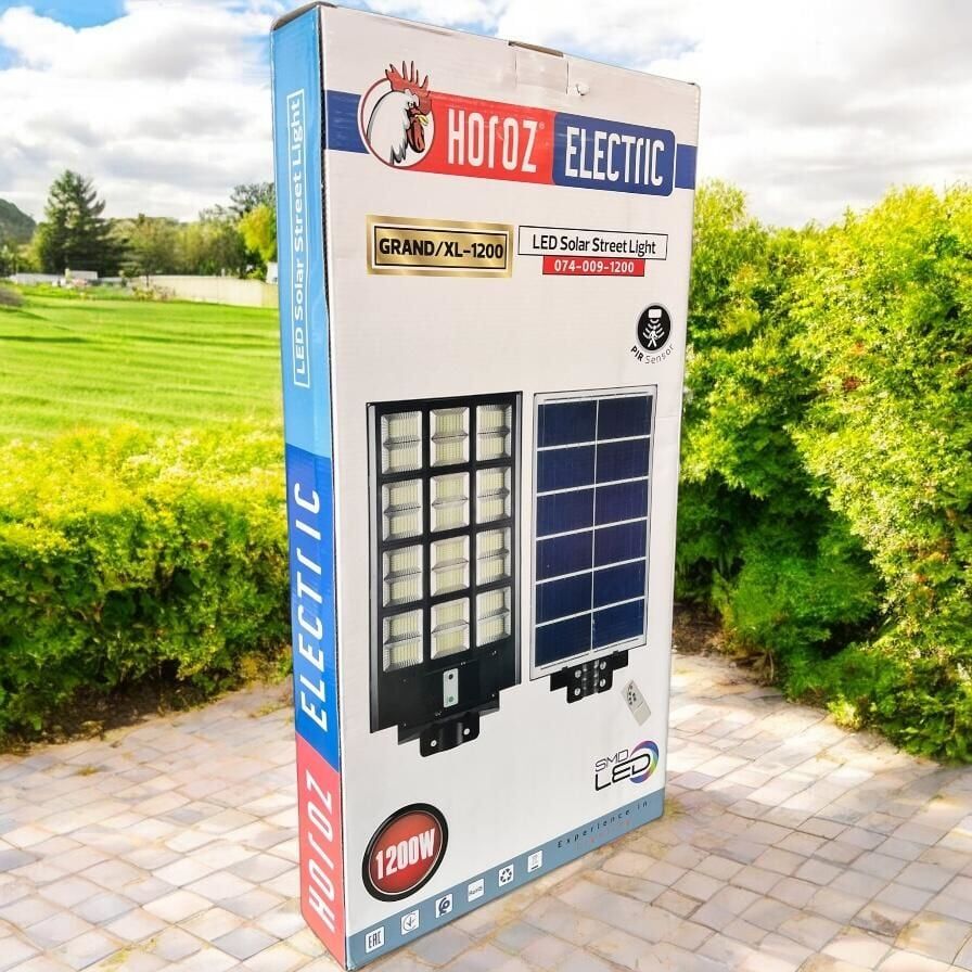 HOROZ GRAND-1200W BEYAZ SOLAR SOKAK ARMATÜRÜ