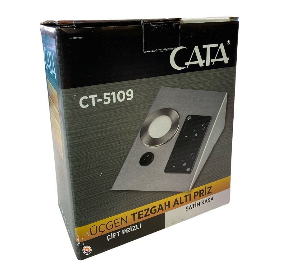 CATA 5W BEYAZ ÇİFT PRİZLİ TEZGAH AYDINLATMA (KROM KASA)