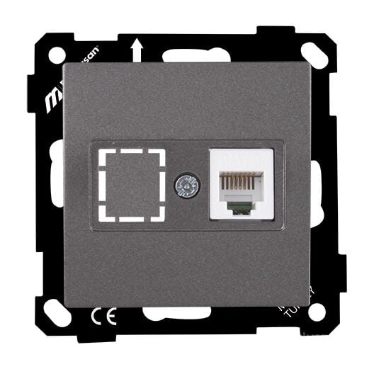 EP-TELEFON PRİZİ 1*RJ12 FÜME