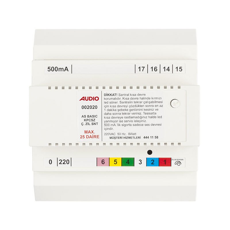 AUDIO AS 202 KAPICISIZ ÇİFT ZİLLİ BASIC SANTRAL (MAX 25D)