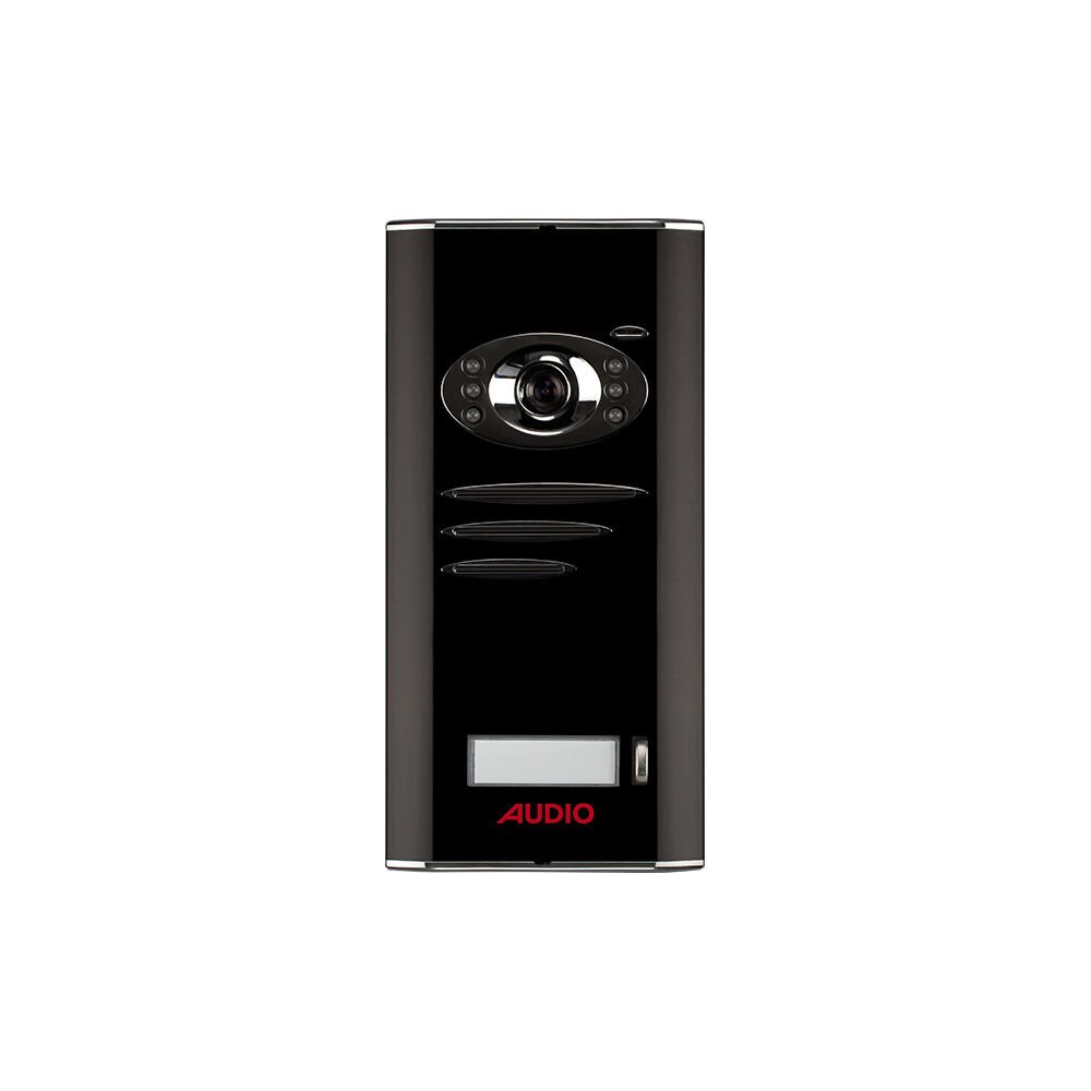 AUDIO BUS PLUS 1 BUTON KAMERALI ZİL PANELİ SİYAH
