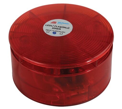 LEDLİ FLAŞÖRLÜ ELEKTRONİK SİREN 24V.